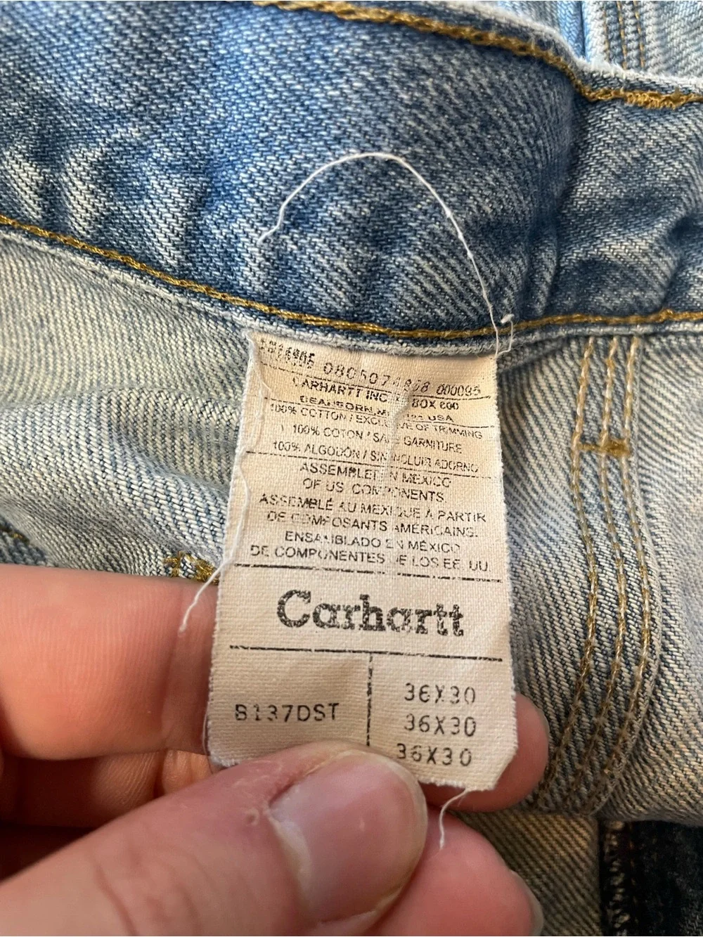 Vintage Carhartt B137 DST Carpenter Jeans